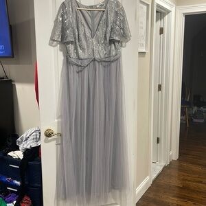 Grey long dress